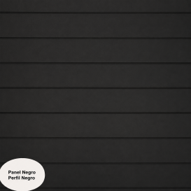 Panel Lama negro guías negras
